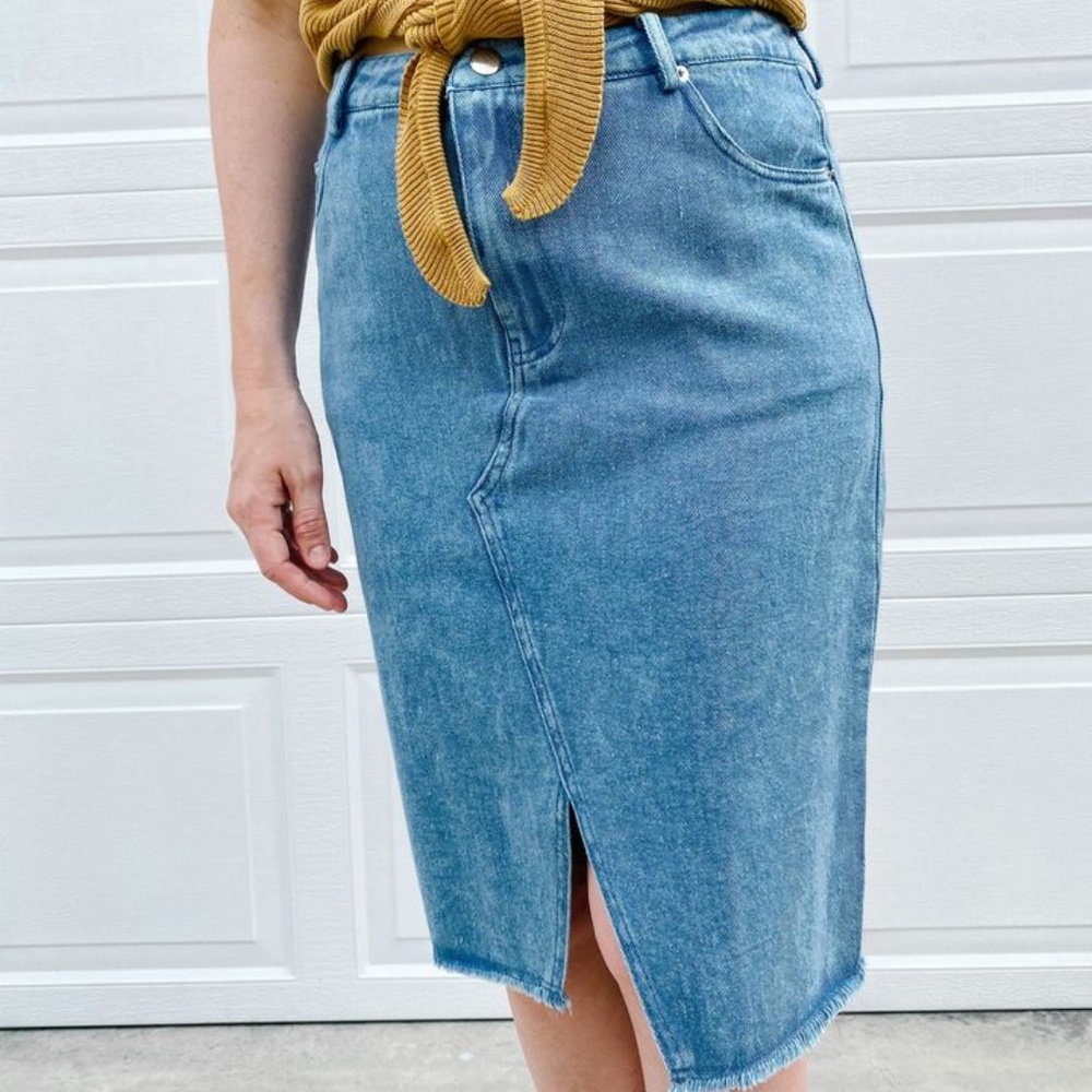 New Denim Skirt She + Sky
